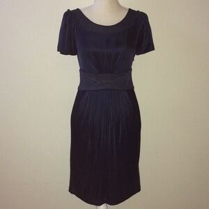 Bcbgmaxazria navy blue dress size 6